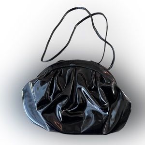 Stuart Weitzman black patent leather bag